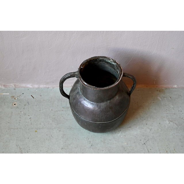 1920s Large Hammered Copper Water Jar, 1920s For Sale - Image 5 of 14