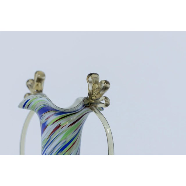 Mid-Century Modern Vintage Colored Murano Glass Vase by Fratelli Toso, 1920s For Sale - Image 3 of 9