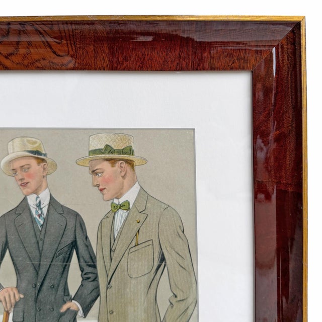 Collection of Five Framed Tailor's Illustrations, C. 1917 For Sale - Image 13 of 15