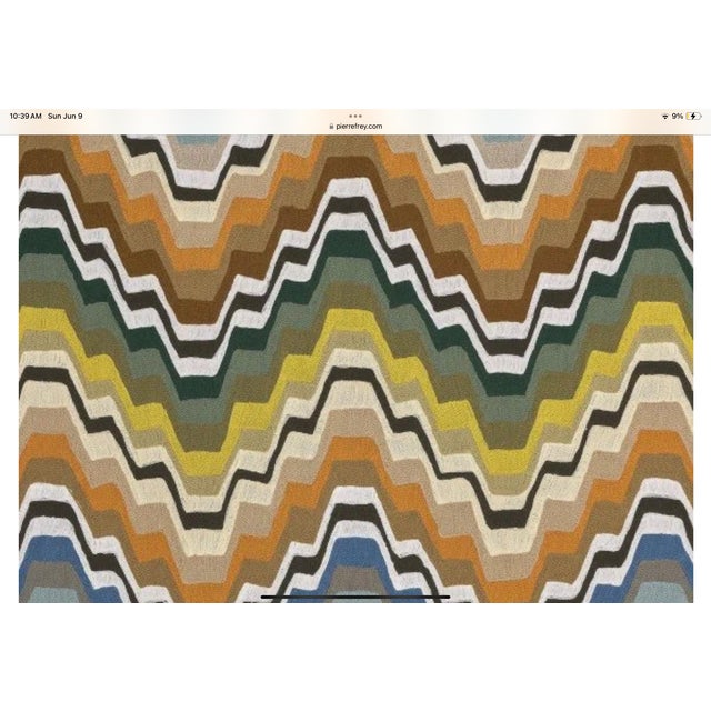 Pierre Frey “Fanfare” in Tentation Embroidery Down Filled Pillows - a Pair For Sale In Atlanta - Image 6 of 6