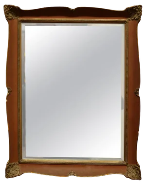 Rectangular Russet Gilt Wall Mirror, 1910s
