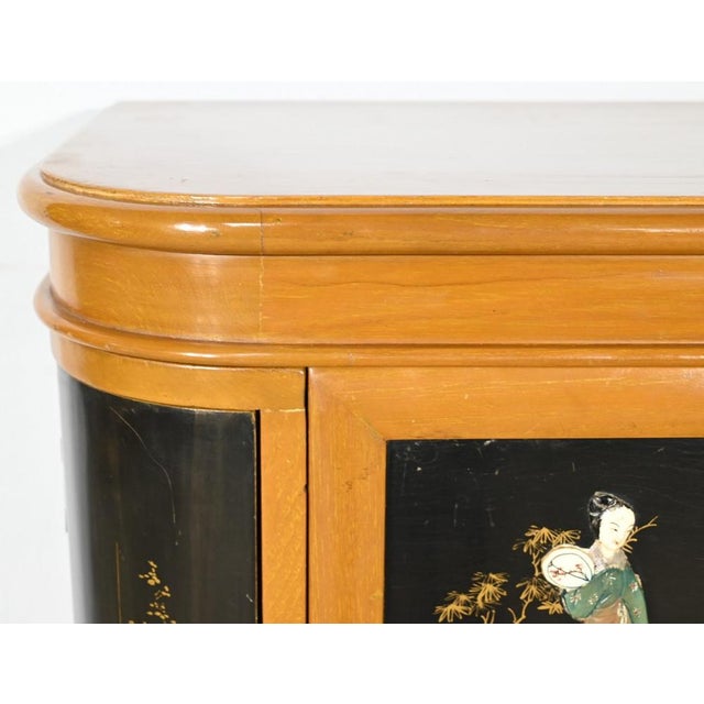 Asian Cabinet with Lacquered Wooden Liqueurs, China, 1950s For Sale - Image 14 of 18