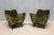 1950s Perla Armchairs in Green Velvet by Giulia Veronesi for ISA Bergamo, 1950s, Set of 2 For Sale - Image 5 of 17