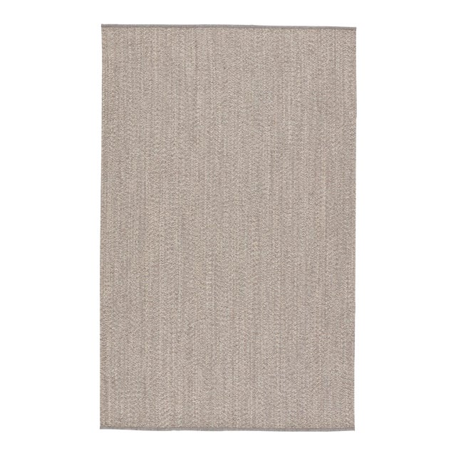 Jaipur Living Sven Indoor/Outdoor Solid Taupe/Cream Area Rug 7'6"X9'6" For Sale