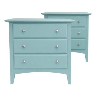 Pair of Thomasville Impressions Three-Drawer Nightstands For Sale