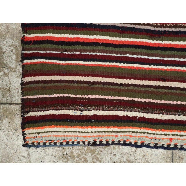 Textile Galerie Shabab Collection Mid-20th Century Persian Flatweave Kilim Rug For Sale - Image 7 of 9