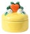 Small Yellow Ceramic Heart Box by Rudolf Podany for KWK Keramos, 1920s For Sale