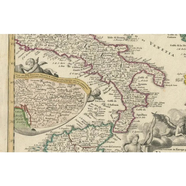 Map of Greece and Ottoman by Homann for Aeg, 1720 For Sale - Image 9 of 12