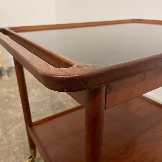 Ludwig Pontoppidan Danish Teak Bar Cart Danish Modern For Sale - Image 10 of 13