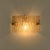 Square Ribbed Glass Wall Light attributed to Kaiser Leuchten, 1960s For Sale - Image 6 of 13