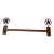 Rustic Farmhouse Wrought Iron Towel Bar For Sale