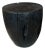 Andrianna Shamaris Polished Drum Shape Side Table For Sale