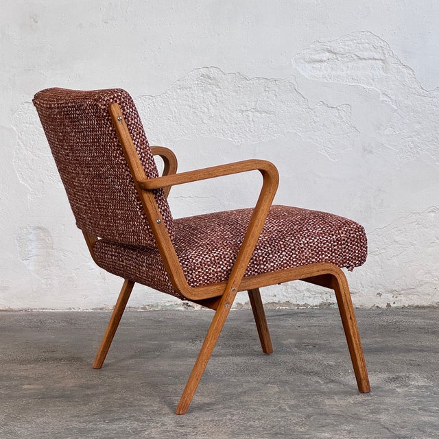 Brown Easy Chair by Selman Selmanagic, 1957, Set of 2 For Sale - Image 8 of 14