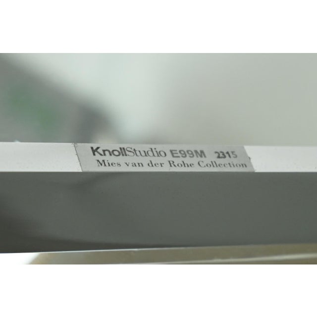 Silver Vintage Barcelona Coffee Table by Ludwig Mies Van Der Rohe for Knoll, 1920s For Sale - Image 8 of 9