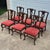 Mid-20th Century Lane Rustic Floral Paint Decorated Walnut Dining Chairs, Set of 6 For Sale In Washington DC - Image 6 of 18
