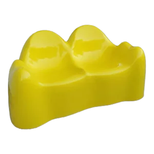 1960s Mid Century Modern Wendell Castle Molar Yellow Fiberglass Organic Sofa