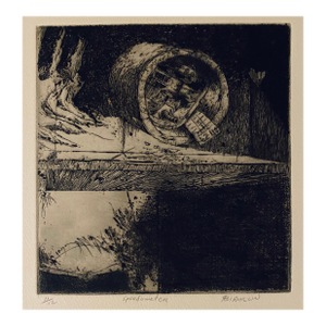 Robert A. BirmelinSpeedometer, American Modernist Abstract Etching
