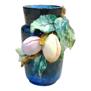 Antique French Edourd Gilles Majolica Vase