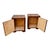 Art Deco Nightstands in Walnut Root Veneer with Conical Columns, 1930s, Set of 2 For Sale - Image 12 of 14