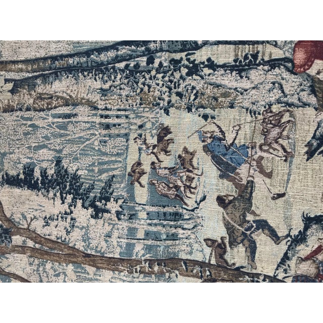 1950s Vintage French Aubusson Style Tapestry For Sale - Image 5 of 11