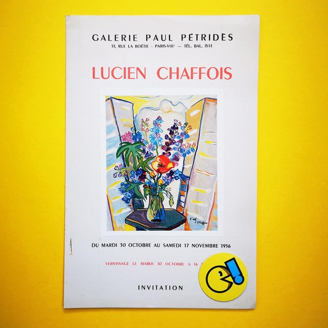 RARE Collectible from 1956 Lucien Chaffois was a 20th-century French artist whose work was associated with the prestigious...