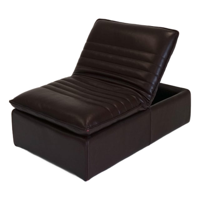Leather Reclining Chair, 1980s For Sale