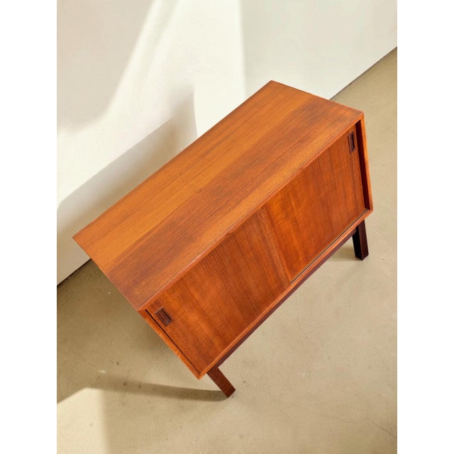 Vintage Danish Teak Sideboard with Sliding Doors, 1960s For Sale - Image 14 of 18