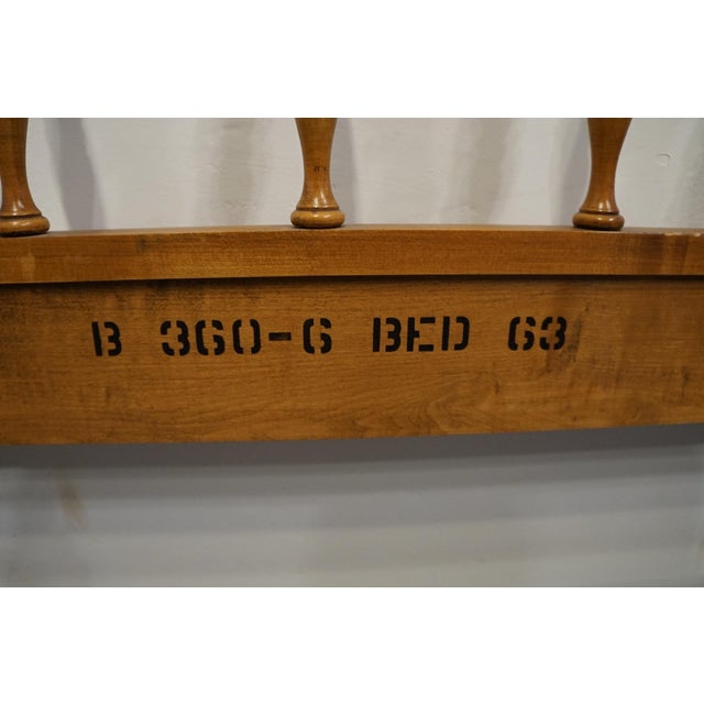 Wood Hartford House Solid Hard Rock Maple Colonial Full Size Headboard 360-6 For Sale - Image 7 of 7