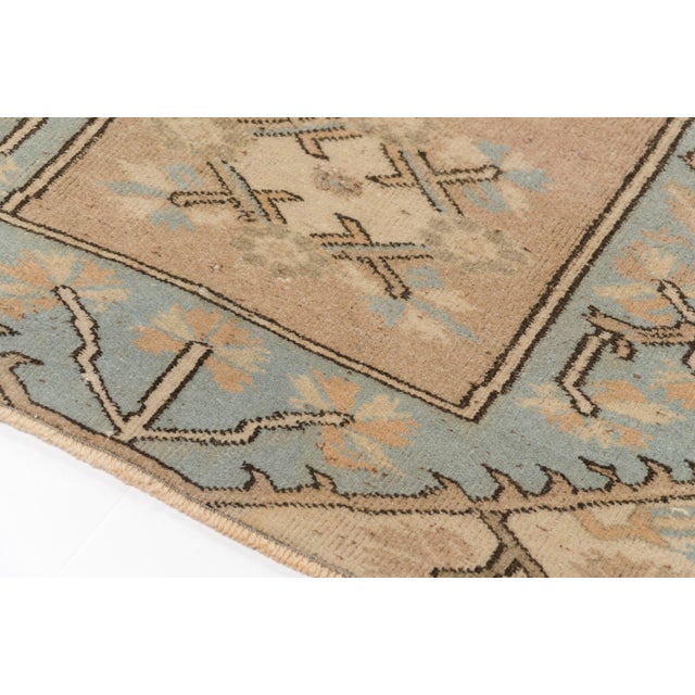 Textile Vintage Small Oushak Rug - Muted Taupe For Sale - Image 7 of 10