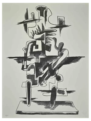 Ossip Zadkine, Composition, Lithograph, 1987