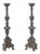 Antique Brass Church Candlesticks, Set of 2 For Sale