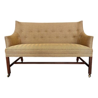1940s Danish Modern Settee in the Style of Finn Juhl For Sale