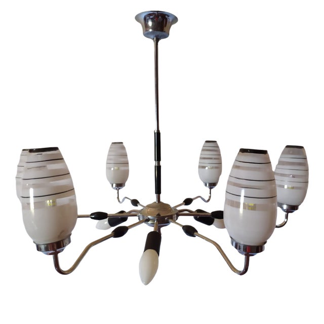 Mid-Century Chandelier, 1950s For Sale