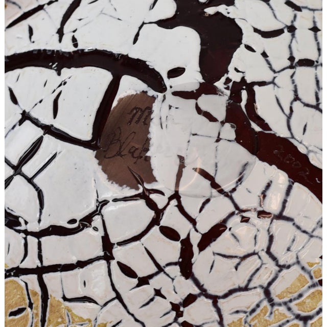 Marsha Blaker Desomma Art Glass Vase For Sale - Image 10 of 11