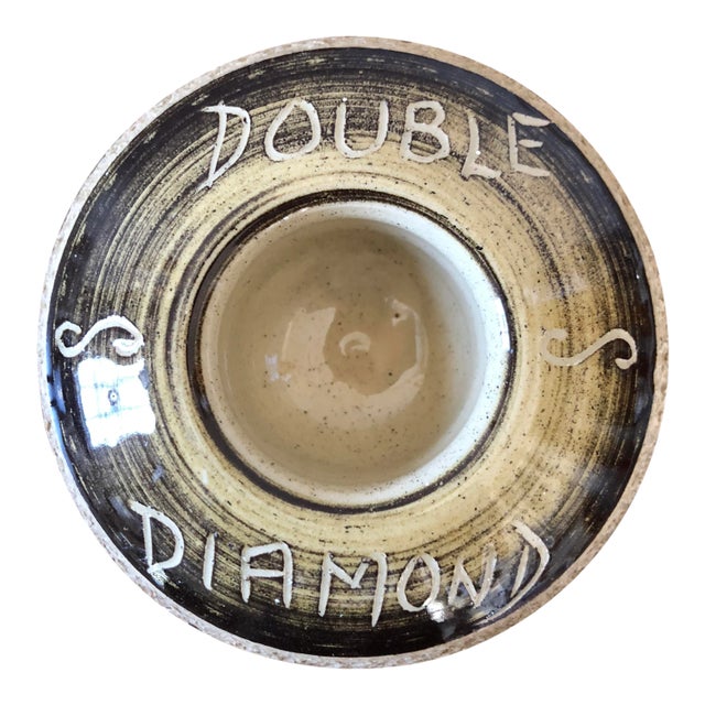 Antique English Stoneware Match Striker For Sale