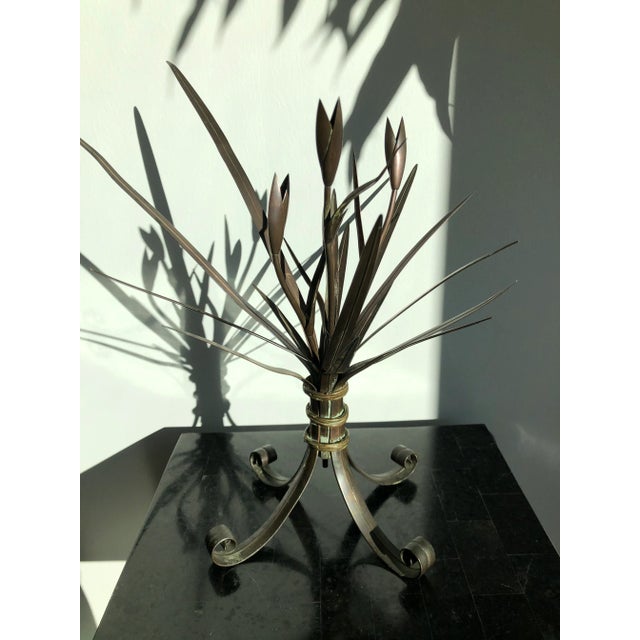 Metal Late 19th Century French Bronze Sheaf of Wheat - a Pair For Sale - Image 7 of 11