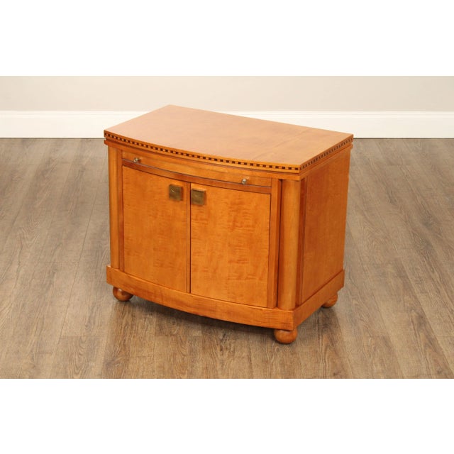 Tan Hickory White Genesis Collection Biedermeier Style Maple Cabinet Nightstand For Sale - Image 8 of 12