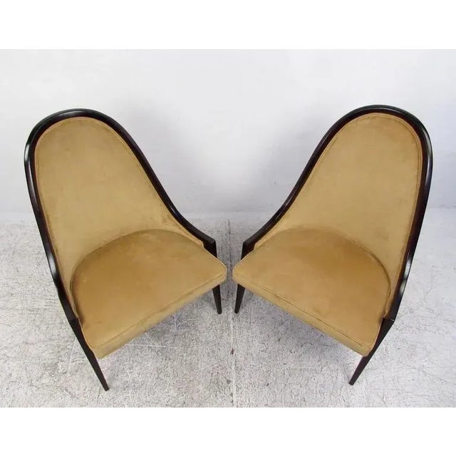Harvey Probber Gondola Slipper Chairs - a Pair For Sale - Image 5 of 6