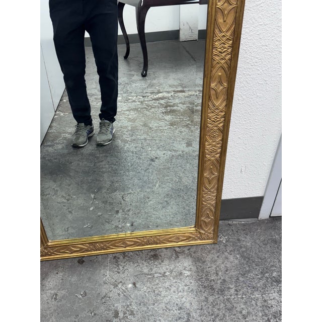 Decorative Arts, Inc Gold Framed Wall Mirror For Sale - Image 9 of 12