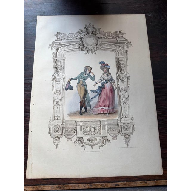 Achille Devéria, Promenade Costume, 1847, Lithograph For Sale - Image 10 of 12