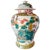 Make a commanding statement with this large vintage Chinese porcelain temple jar and lid, standing 17 inches high. Hand-...