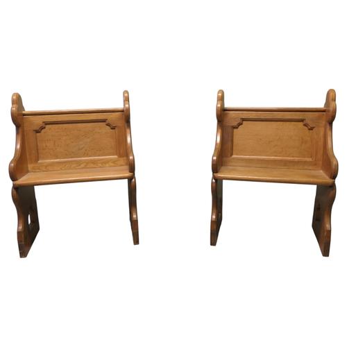 A Pair of Arts and Crafts Pugin Style Hall or Library Chairs This is a Beautifully designed pair of chairs, they date from...