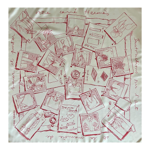 Hermès Silk Scarf "Instructions Sur L'art De Nouer Et Porter Votre Carré Hermès" 2002.