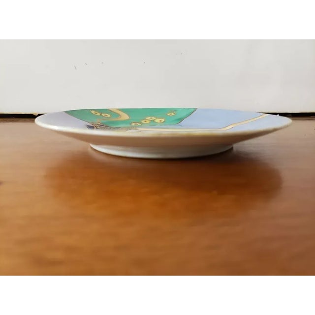 Noritake 1930s Noritake Morimura Hand Painted Plate With Windmill Motif, Made in Japan For Sale - Image 4 of 6