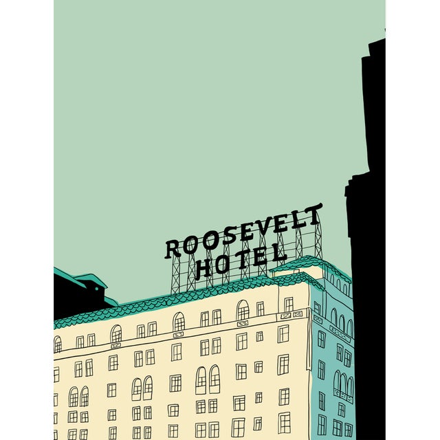 Contemporary Roosevelt Hotel Limited Edition Print on Entrada Rag by Marz Jr. For Sale - Image 3 of 7