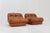 Brown Vintage Nuvolone Lounge Chairs in Cognac Leather from Mimo Padova, Italy, 1970s, Set of 2 For Sale - Image 8 of 11