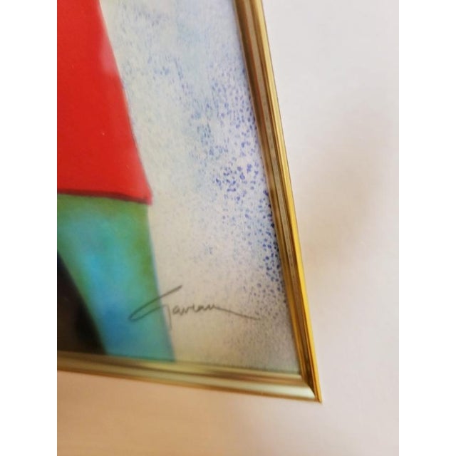 Claude Gaveau Signed Limited Edition French Modernist Floral Still Life Lithograph, Framed For Sale - Image 4 of 6