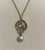 1900 - 1909 1900-1909 9 Ct Gold Fly Necklace With Diamonds, Pearls, and Aquamarine For Sale - Image 5 of 7