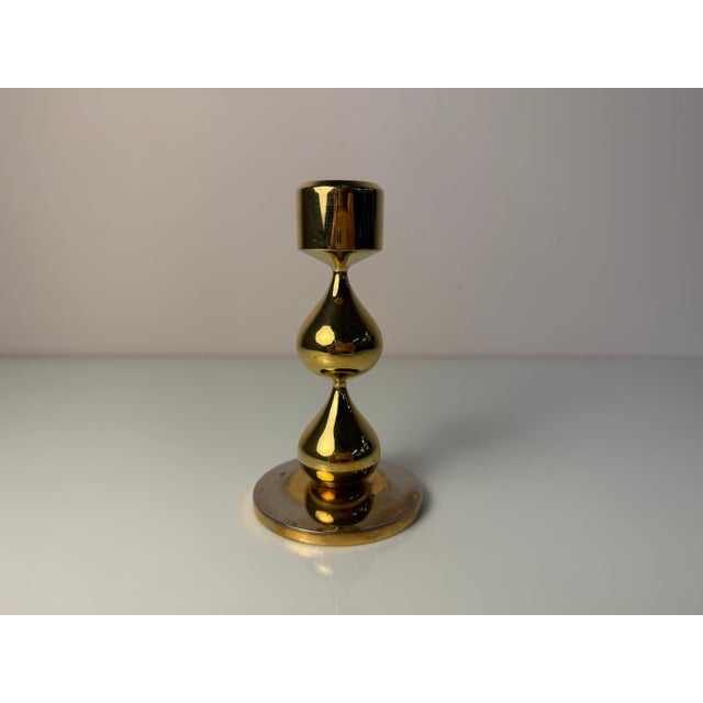 24-Karat Gold-Plated Candlestick by Hugo Asmussen for Asmussen Design For Sale - Image 10 of 11