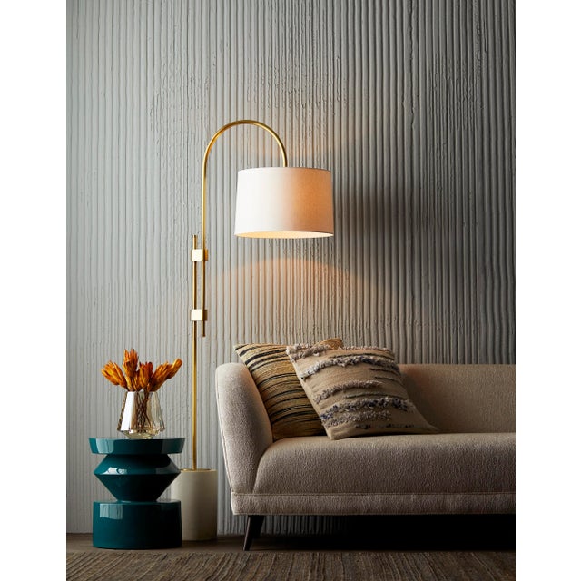 Plastic Arteriors Home Uma Accent Table, Lacquer Peacock Blue For Sale - Image 7 of 13